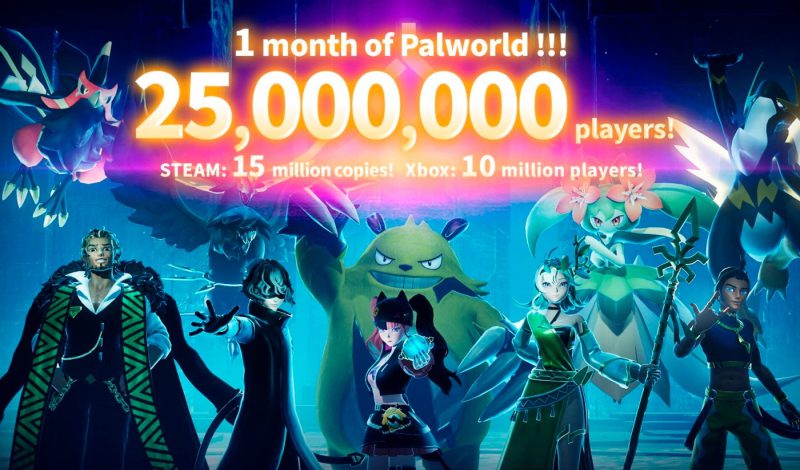 Аудитория Palworld превысила 25 миллионов игроков