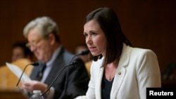 Сенатор Кэти Бритт выступит с ответом республиканцев на послание президента Байдена о состоянии страны0