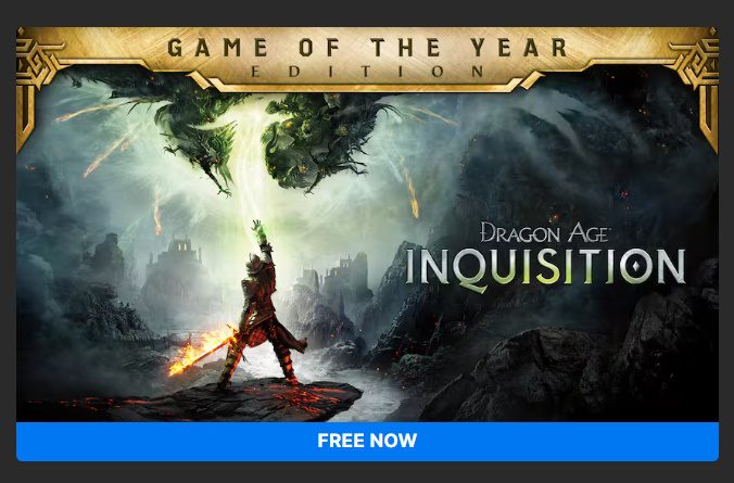 В Epic Games Store дарят Dragon Age: Inquisition