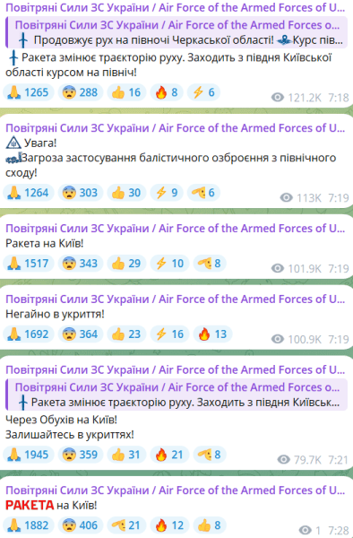 В Киеве прогремели взрывы — враг нанес удары баллистикой1