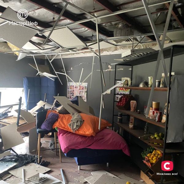 В результате атаки на Киев был поврежден съемочный павильон шоу